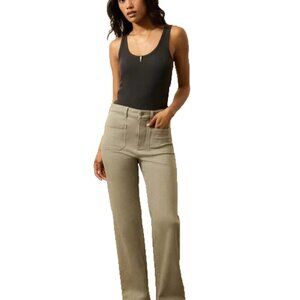 Faherty Stretch Terry Patch Pocket Pant Size 28 Distressed Coastal Sage